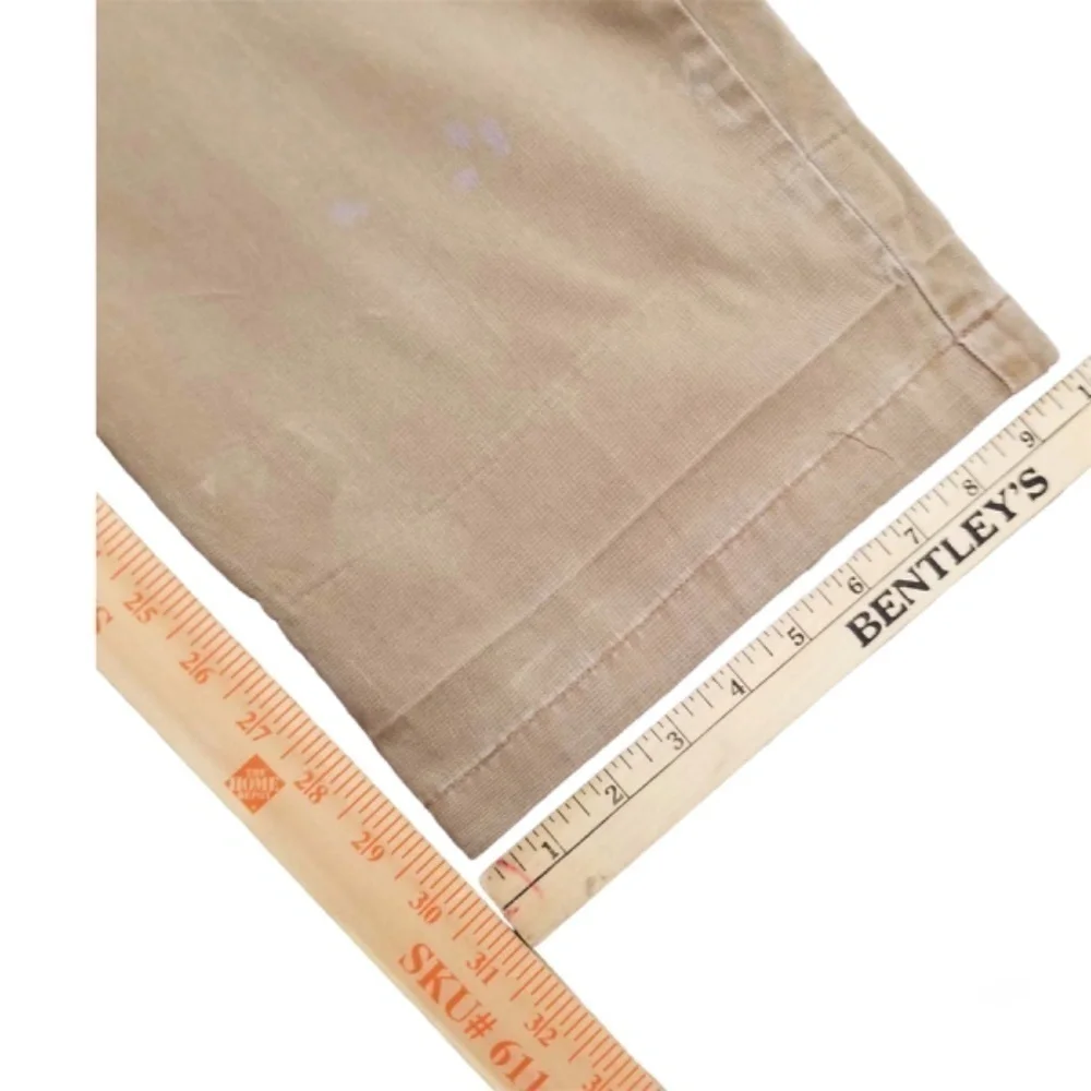 Vintage Polo Ralph Lauren Military Baggy Cargo Pants Beige Khaki Men’s 36x30